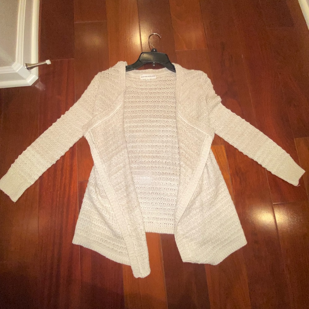 Large crème coloured knit cardigan, very soft and not worn.